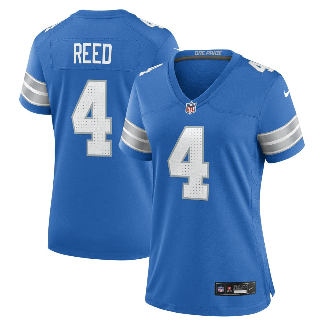 D.J. Reed  Women's Team Game Jersey - Detroit Lions Jerseys