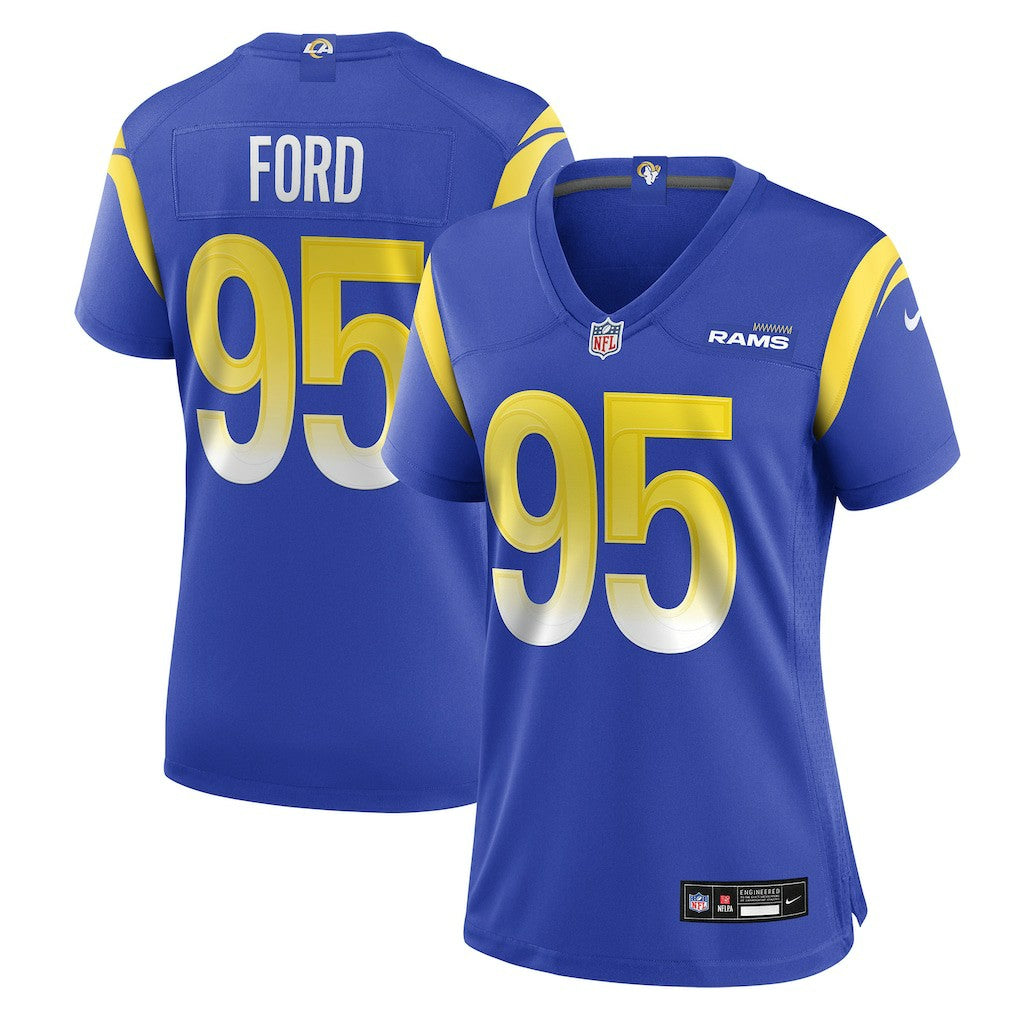 Poona Ford  Women's Team Game Jersey - Los Angeles Rams Jerseys