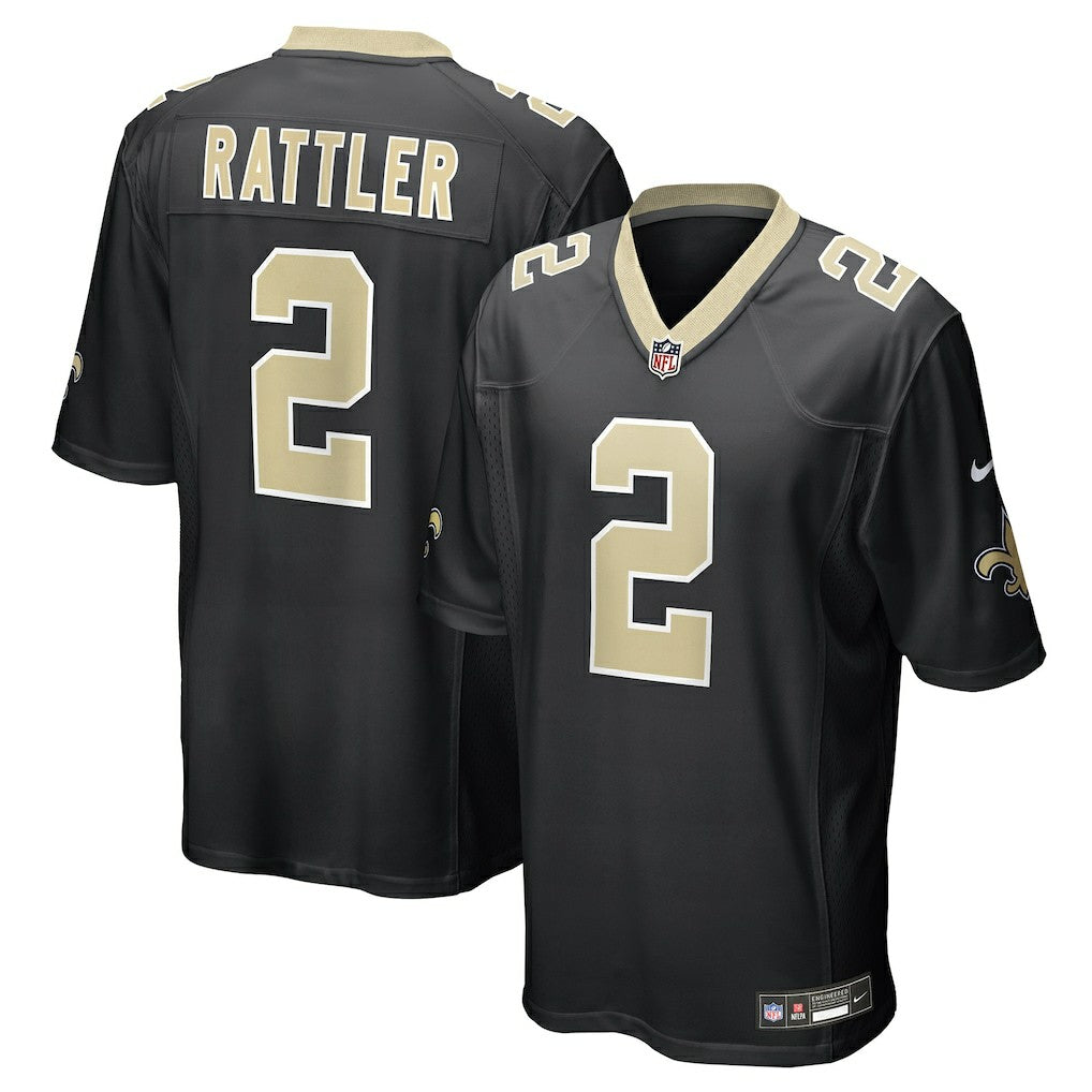 Spencer Rattler  Team Game Jersey - New Orleans Saints Jerseys