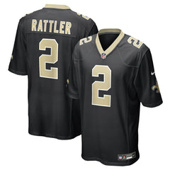 Spencer Rattler  Team Game Jersey - New Orleans Saints Jerseys
