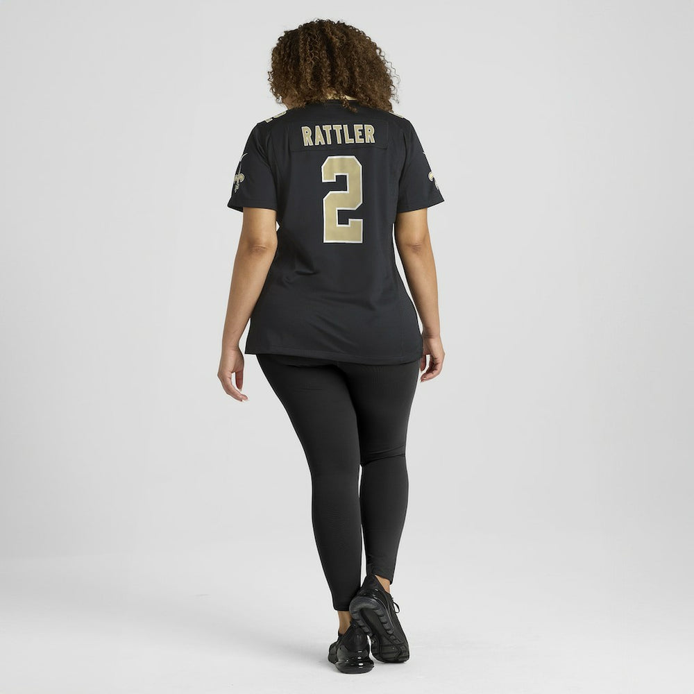 Spencer Rattler  Women's Team Game Jersey - New Orleans Saints Jerseys