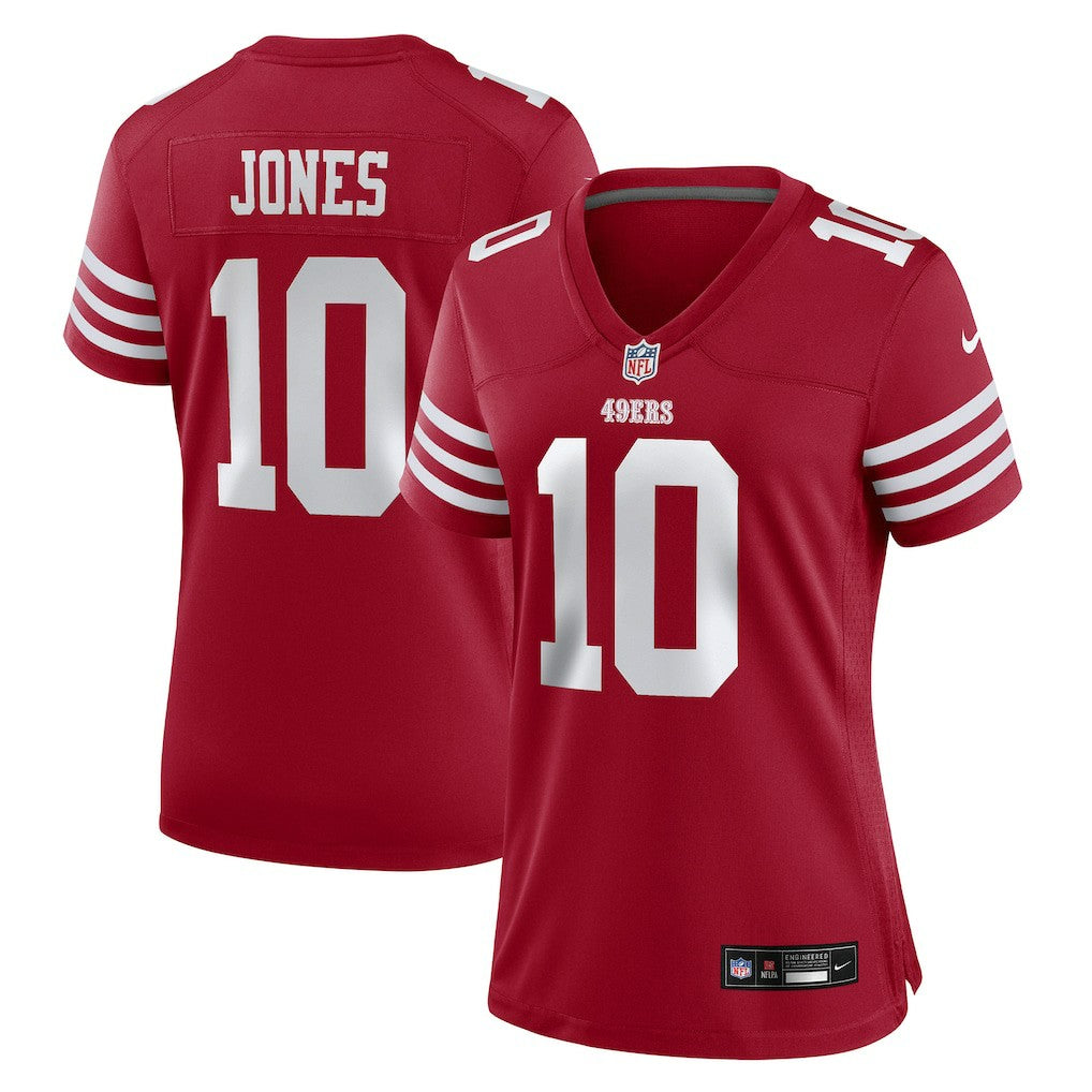 Mac Jones  Women's Team Game Jersey - San Francisco 49ers Jerseys
