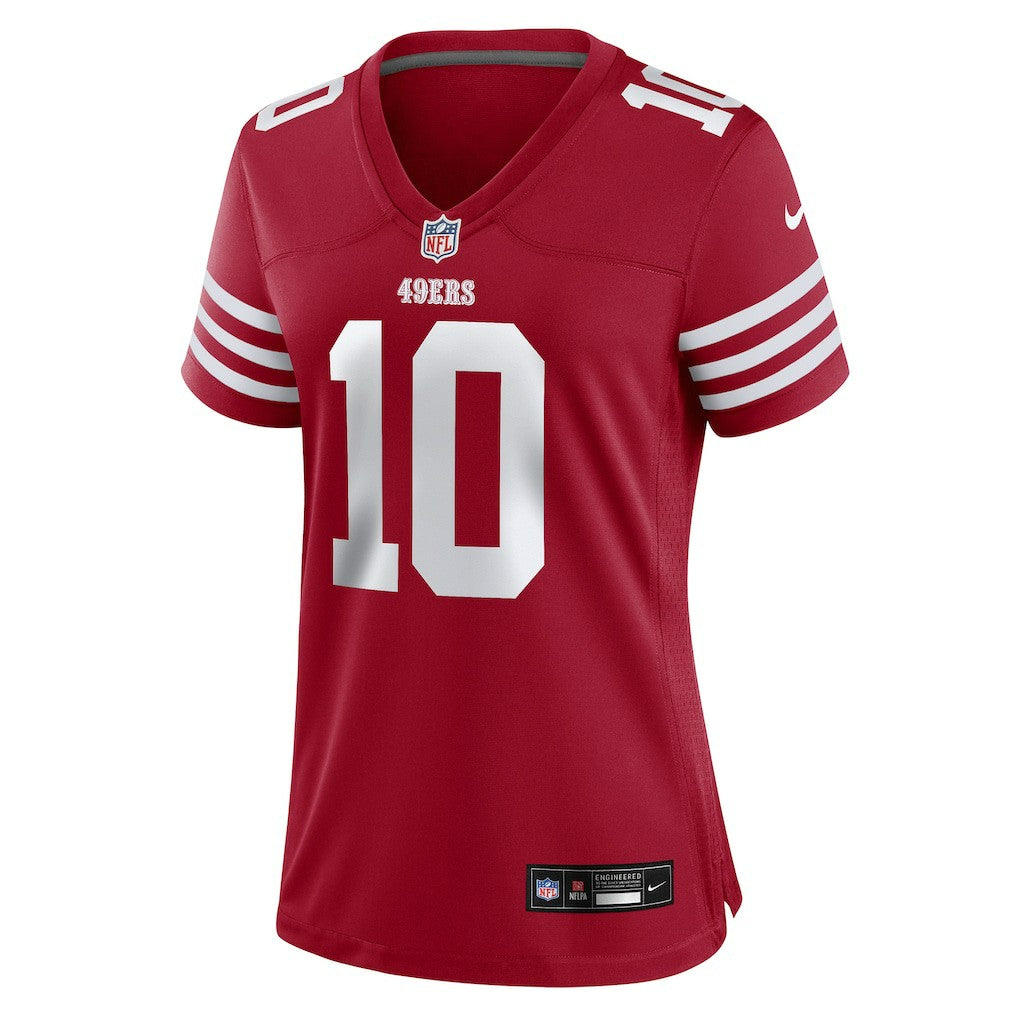 Mac Jones  Women's Team Game Jersey - San Francisco 49ers Jerseys