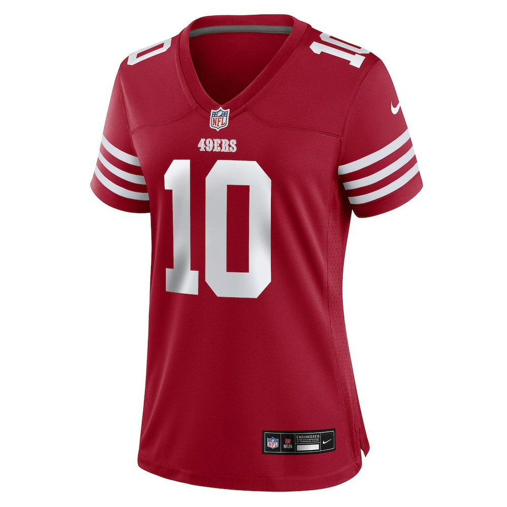 Mac Jones  Women's Team Game Jersey - San Francisco 49ers Jerseys