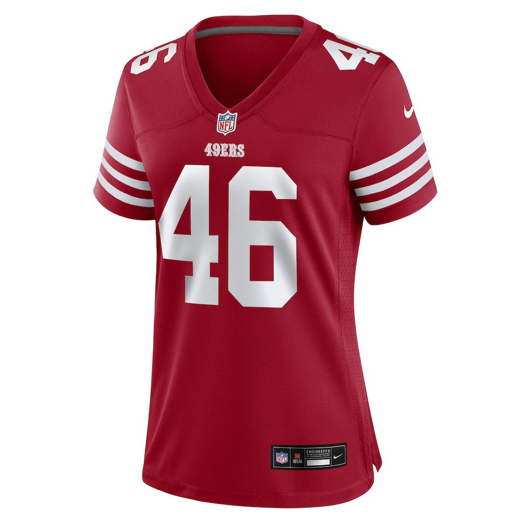 Jon Weeks  Women's Team Game Jersey - San Francisco 49ers Jerseys