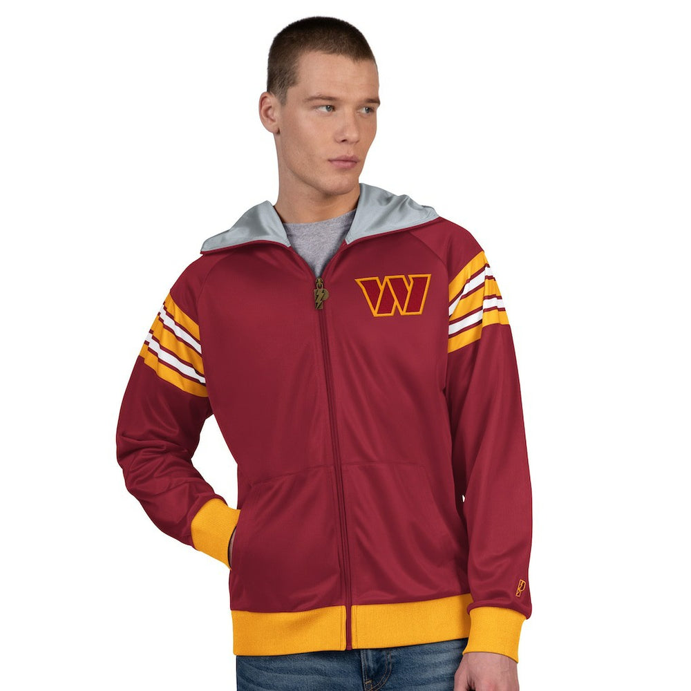 Pro Player Helmet Full-Zip Hooded Track Jacket - Washington Commanders Jackets