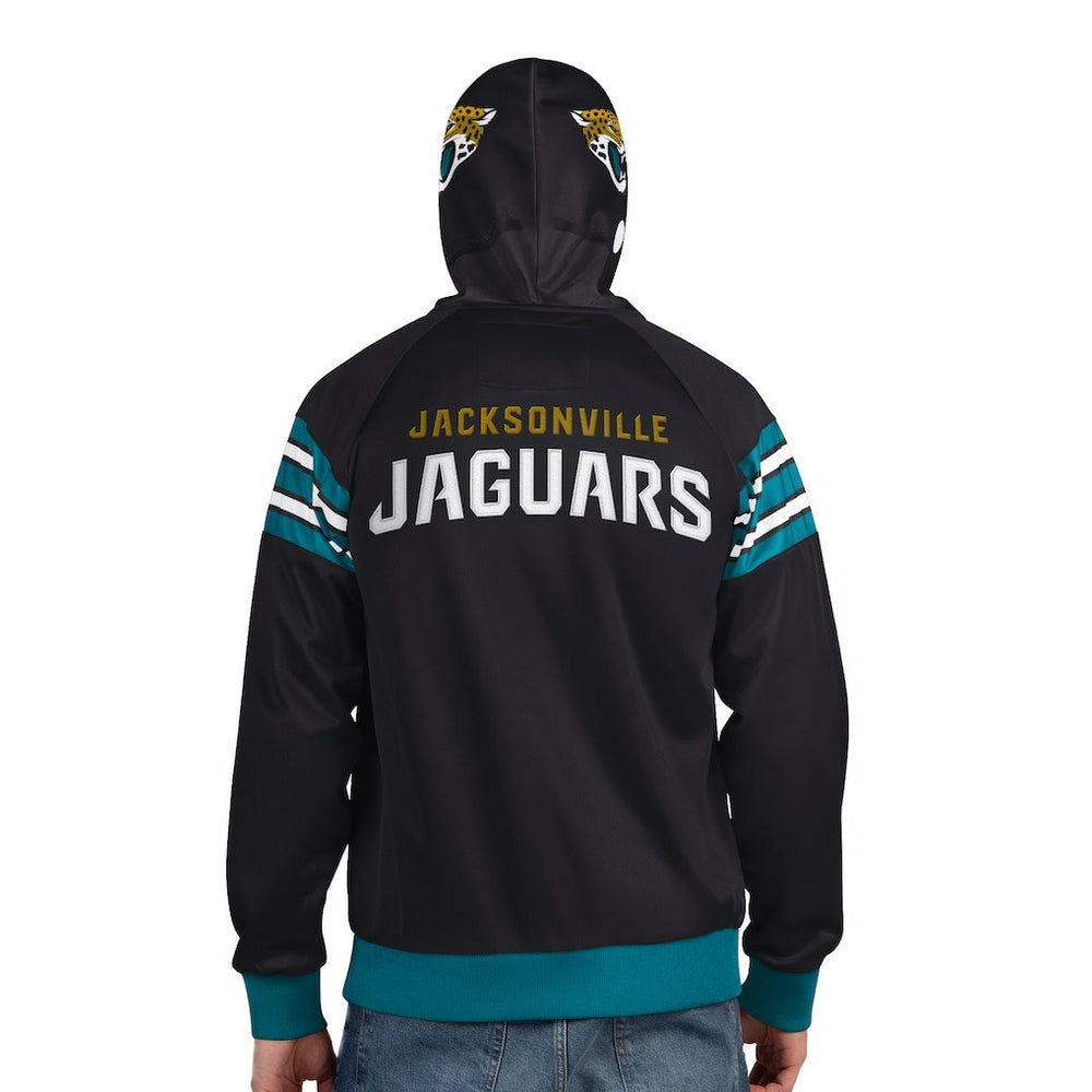 Pro Player Helmet Full-Zip Hooded Track Jacket - Jacksonville Jaguars Jackets