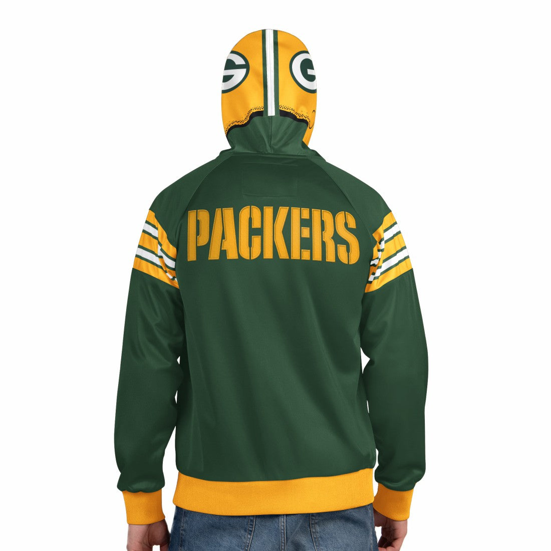Pro Player Helmet Full-Zip Hooded Track Jacket - Green Bay Packers Jackets