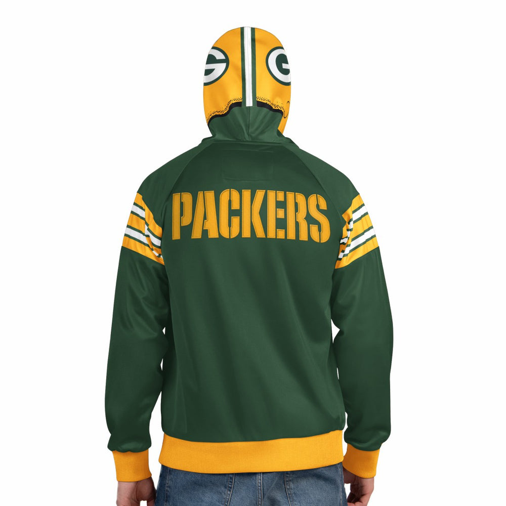 Pro Player Helmet Full-Zip Hooded Track Jacket - Green Bay Packers Jackets