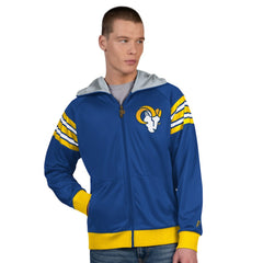 Pro Player Helmet Full-Zip Hooded Track Jacket - Los Angeles Rams Jackets