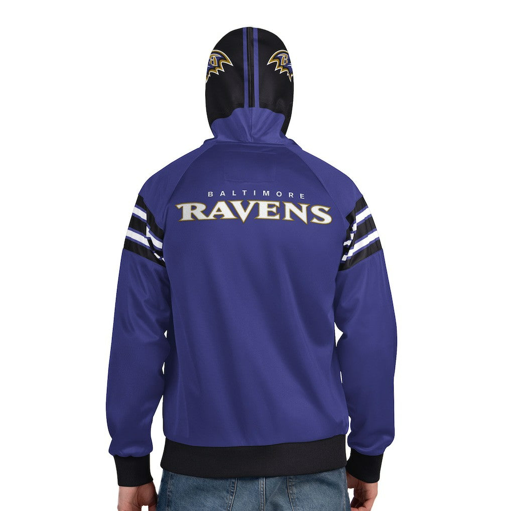 Pro Player Helmet Full-Zip Hooded Track Jacket - Baltimore Ravens Jackets