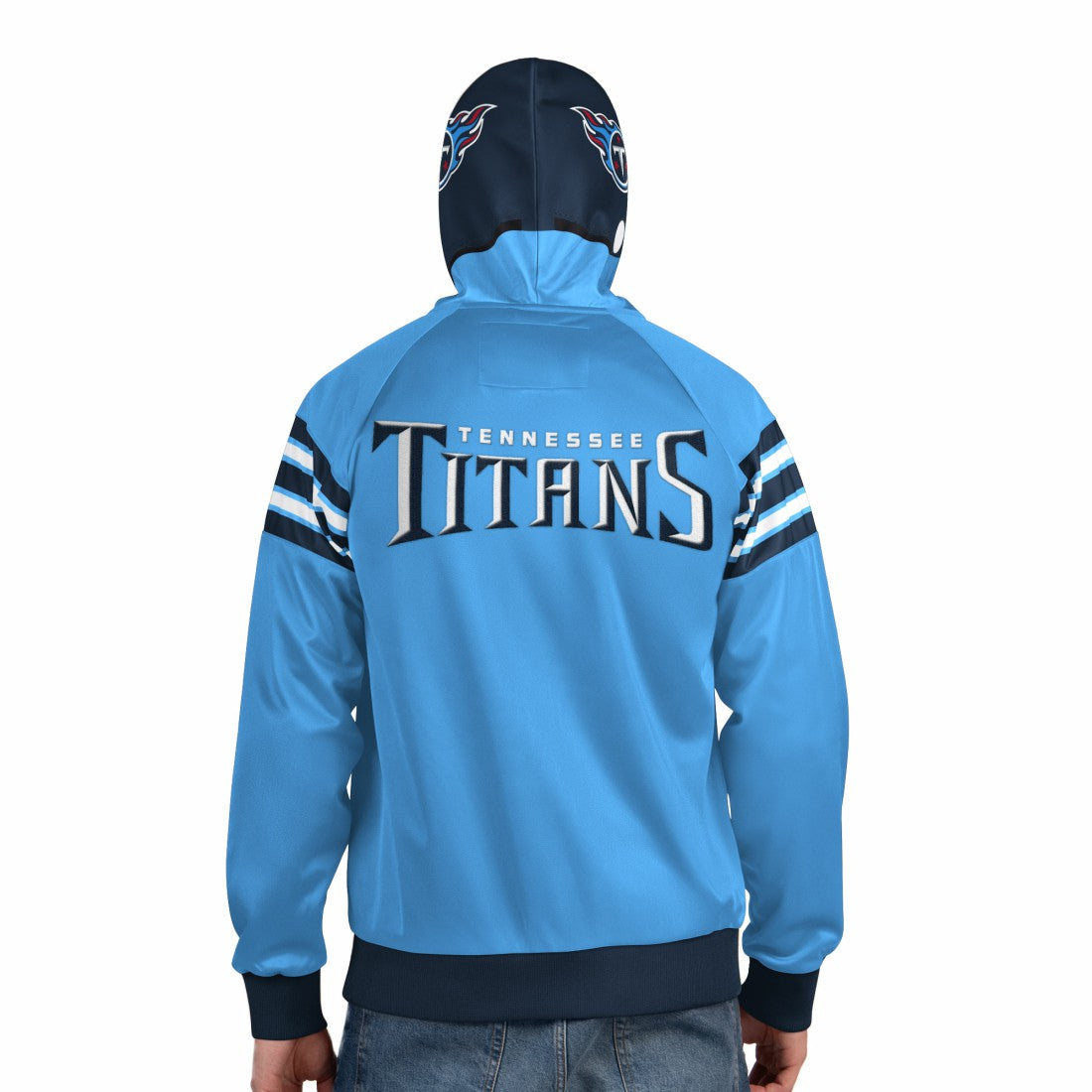 Pro Player Helmet Full-Zip Hooded Track Jacket - Tennessee Titans Jackets
