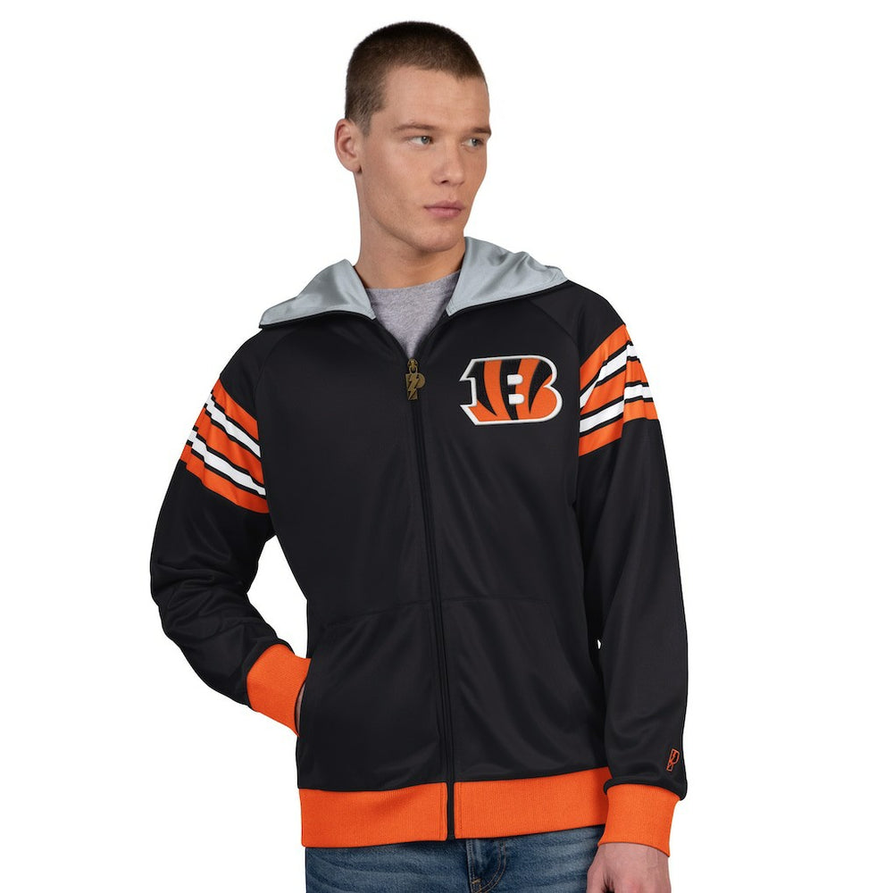 Pro Player Helmet Full-Zip Hooded Track Jacket - Cincinnati Bengals Jackets