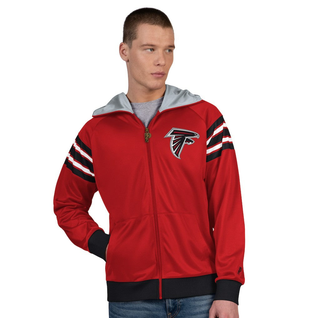 Pro Player Helmet Full-Zip Hooded Track Jacket - Atlanta Falcons Jackets