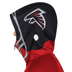 Pro Player Helmet Full-Zip Hooded Track Jacket - Atlanta Falcons Jackets