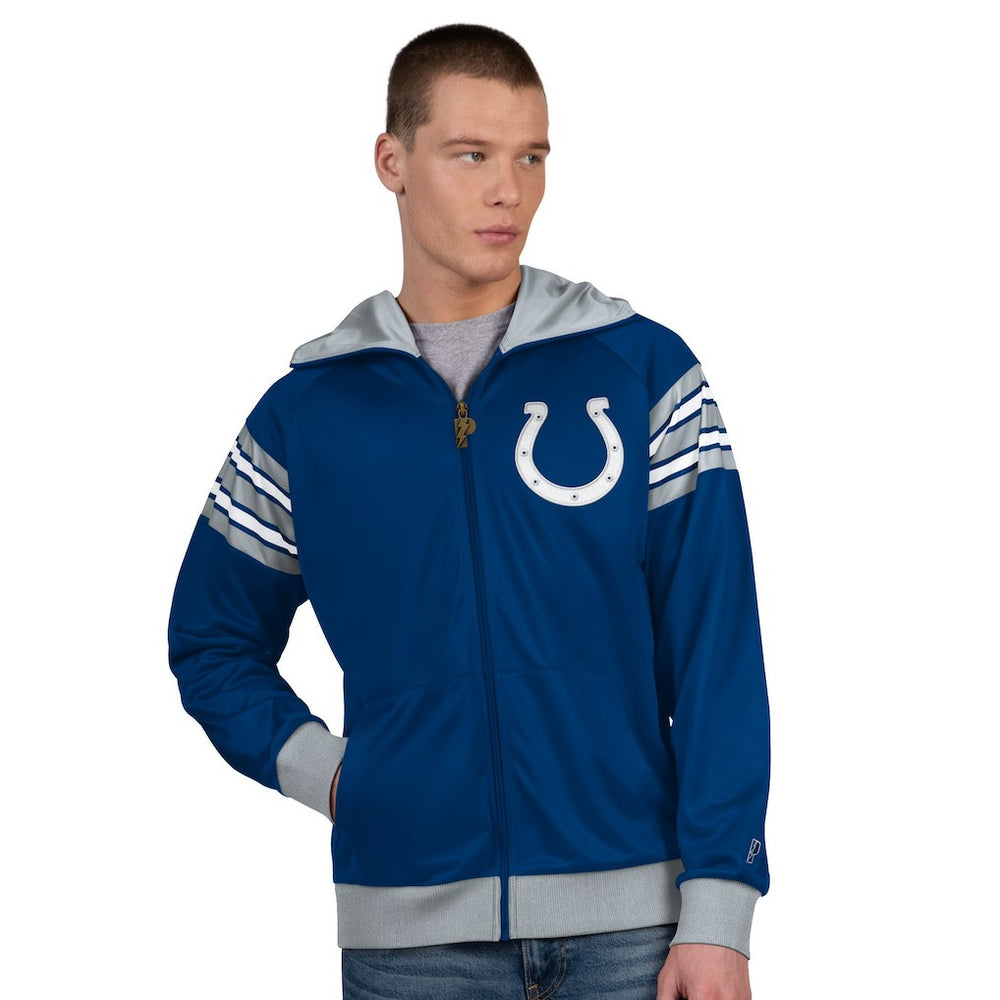 Pro Player Helmet Full-Zip Hooded Track Jacket - Indianapolis Colts Jackets
