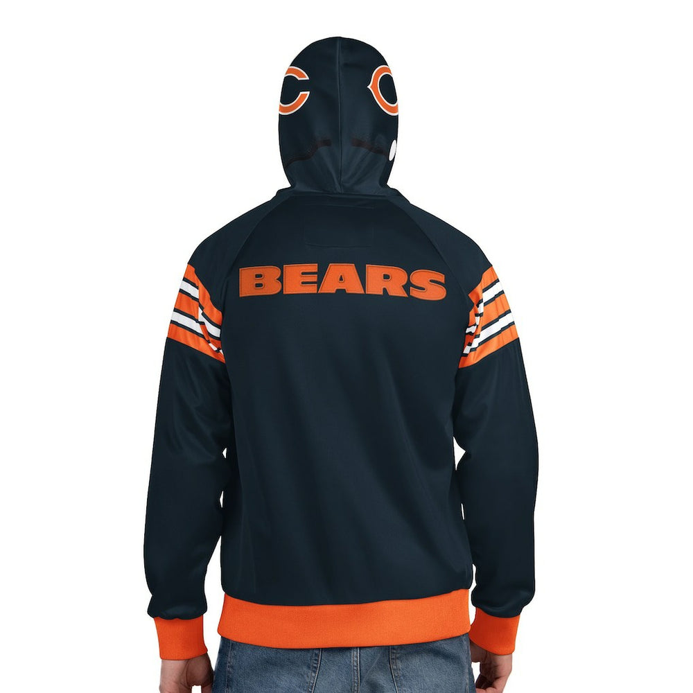 Pro Player Helmet Full-Zip Hooded Track Jacket - Chicago Bears Jackets