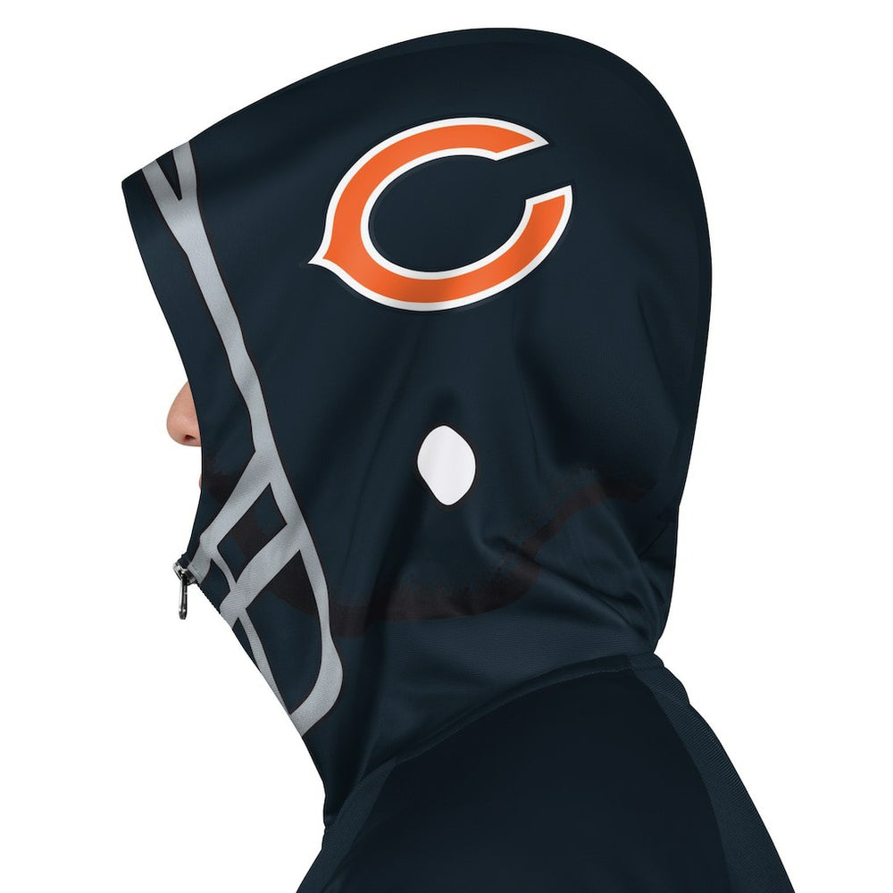 Pro Player Helmet Full-Zip Hooded Track Jacket - Chicago Bears Jackets