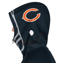 Pro Player Helmet Full-Zip Hooded Track Jacket - Chicago Bears Jackets