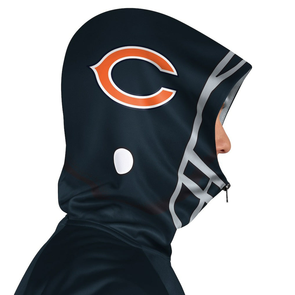 Pro Player Helmet Full-Zip Hooded Track Jacket - Chicago Bears Jackets