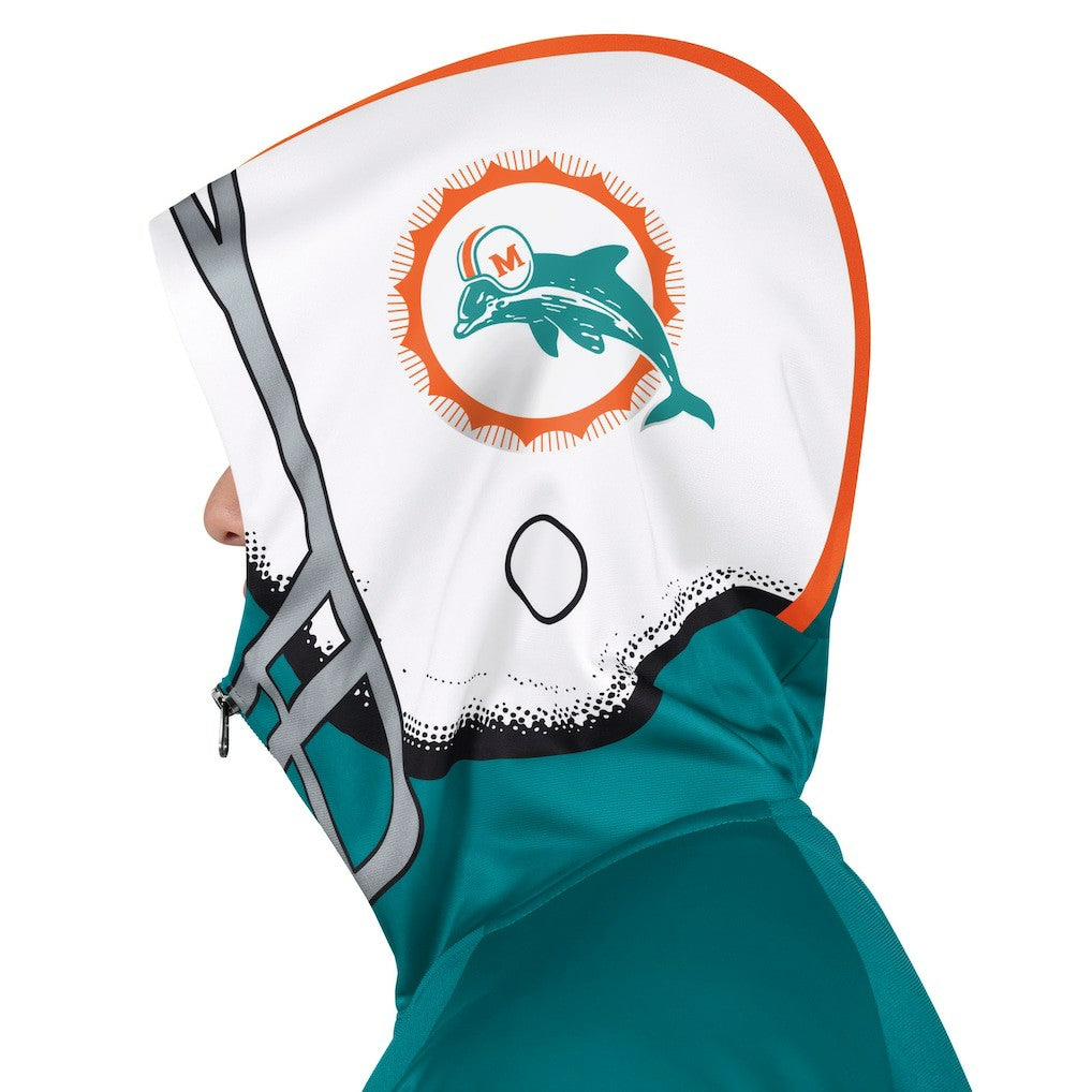 Pro Player Retro Helmet Full-Zip Hooded Track Jacket - Miami Dolphins Jackets