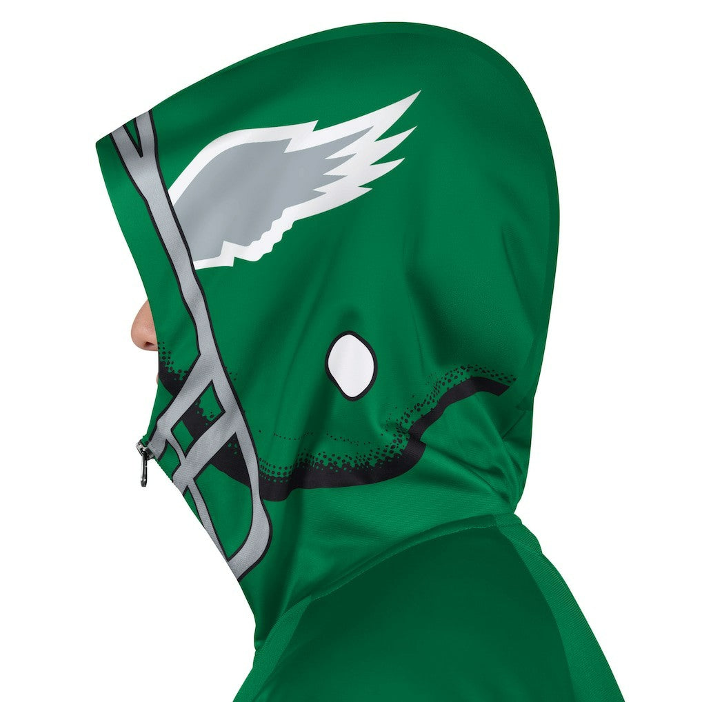 Pro Player Retro Helmet Full-Zip Hooded Track Jacket - Philadelphia Eagles Jackets