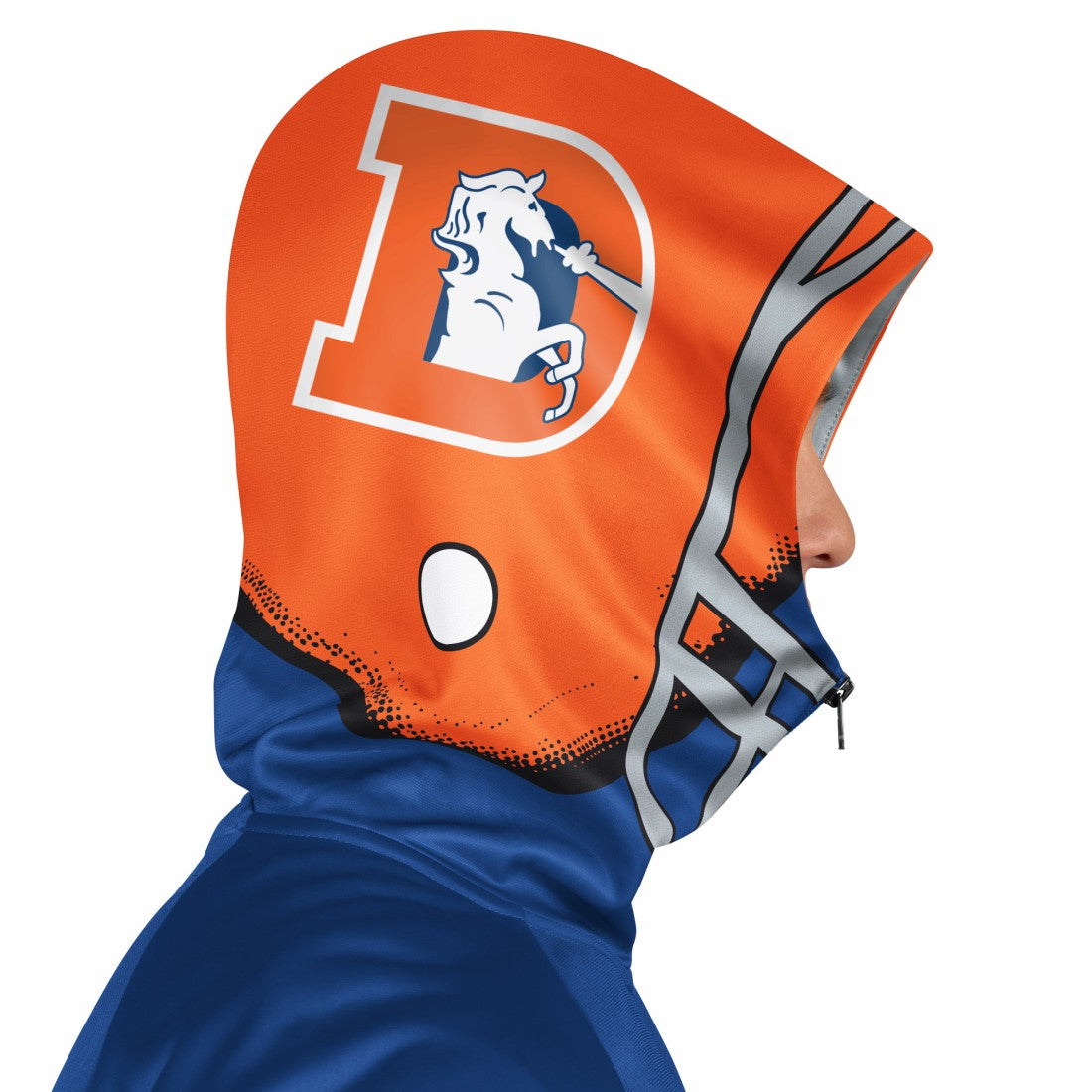 Pro Player Retro Helmet Full-Zip Hooded Track Jacket - Denver Broncos Jackets