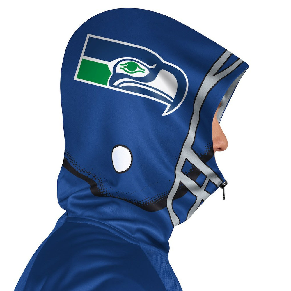 Pro Player Retro Helmet Full-Zip Hooded Track Jacket - Seattle Seahawks Jackets