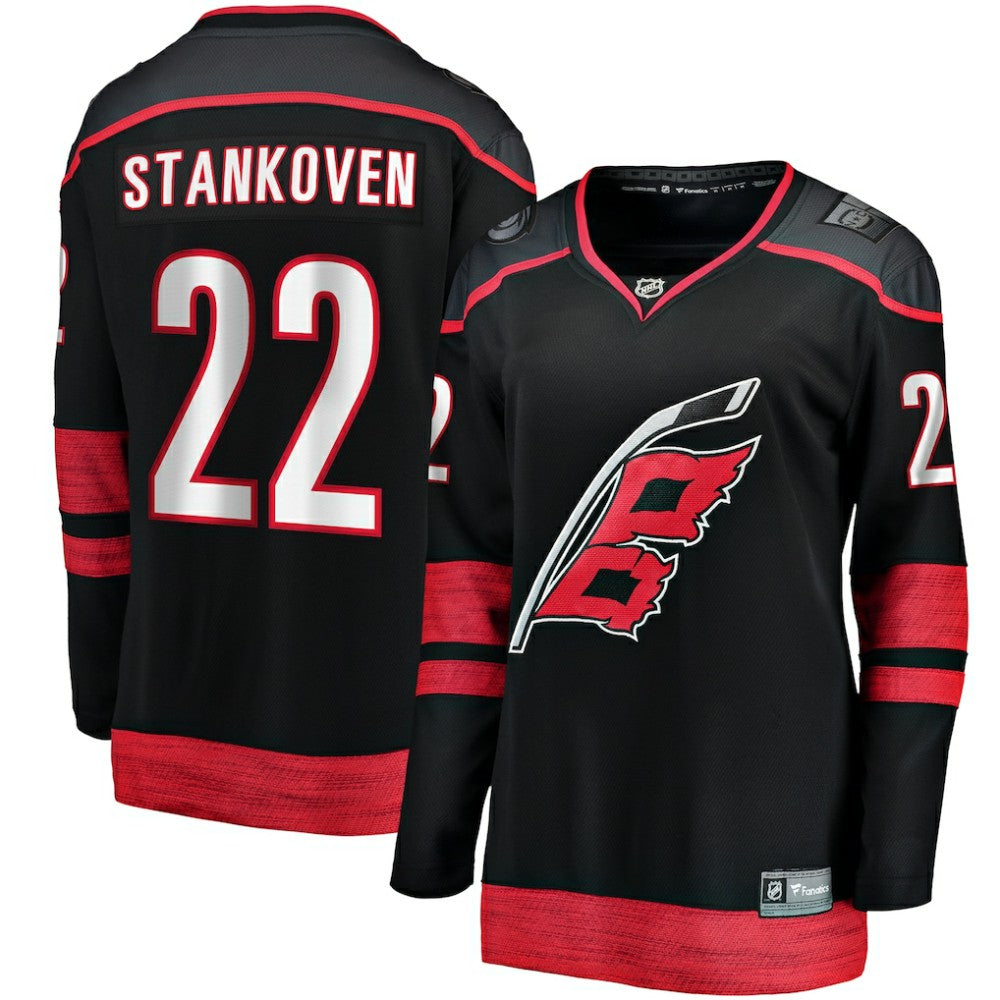 NHL Logan Stankoven Carolina Hurricanes Fanatics Women's Home Breakaway Player Jersey