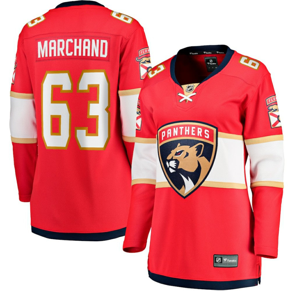 NHL Brad Marchand Florida Panthers Fanatics Women's Home Breakaway Player Jersey