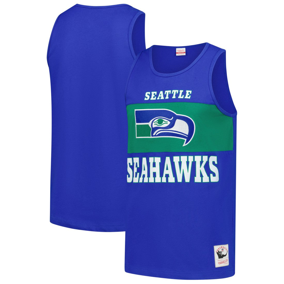Retro Colorblock Tank Top - Seattle Seahawks Tops