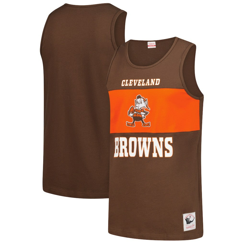Retro Colorblock Tank Top - Cleveland Browns Tops