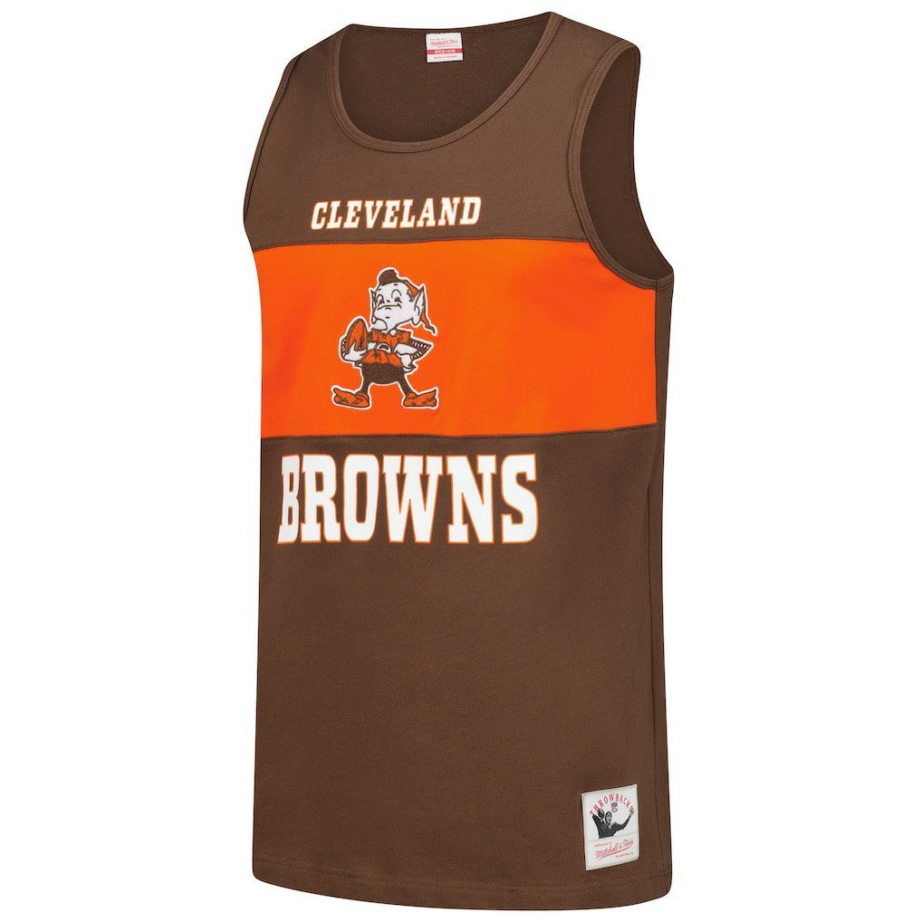 Retro Colorblock Tank Top - Cleveland Browns Tops