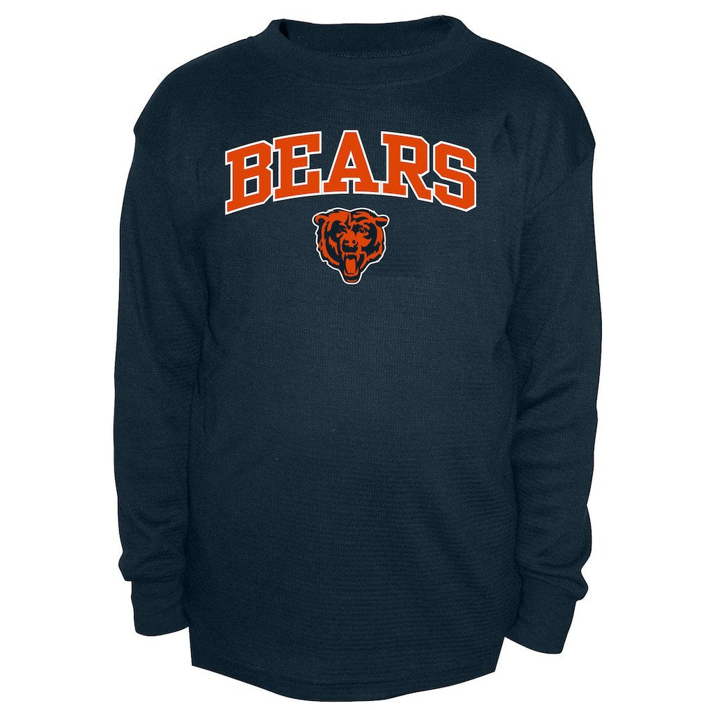 Big & Tall Thermal Long Sleeve Crew Neck T-Shirt - Chicago Bears T-shirts
