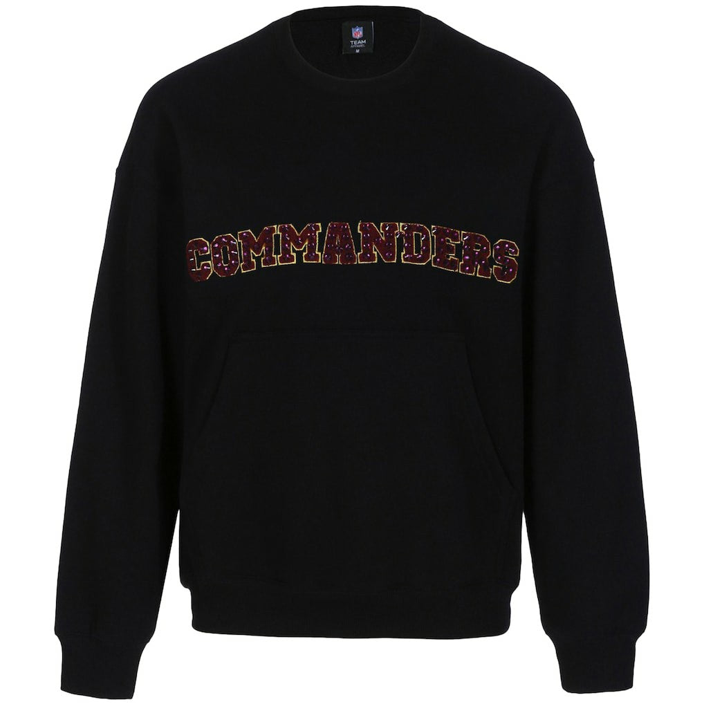 Cuce Women's Chenille Jeweled Sweatshirt - Washington Commanders Sweatshirts