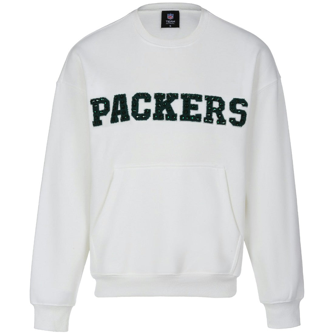 Cuce Women's Chenille Jeweled Sweatshirt - Green Bay Packers Sweatshirts