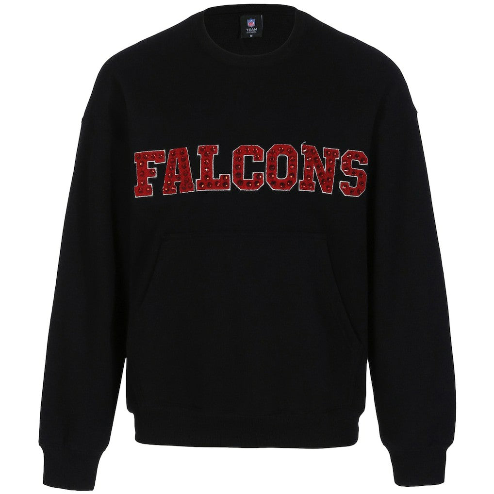 Cuce Women's Chenille Jeweled Sweatshirt - Atlanta Falcons Sweatshirts