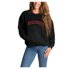Cuce Women's Chenille Jeweled Sweatshirt - Atlanta Falcons Sweatshirts