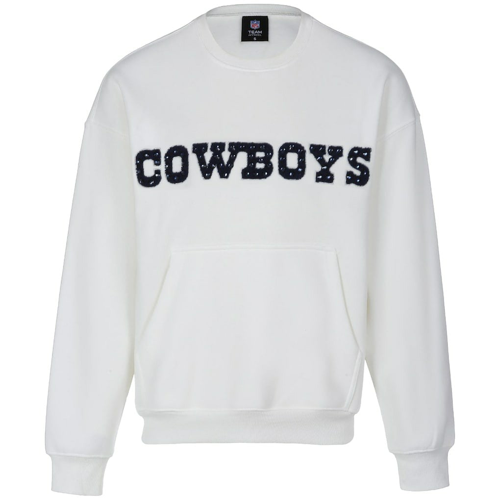 Cuce Women's Chenille Jeweled Sweatshirt - Dallas Cowboys Sweatshirts