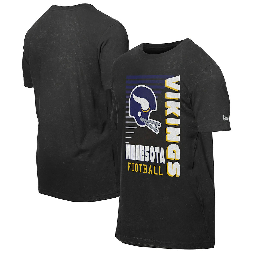 Retro Logo Enzyme Washed Oversized T-Shirt - Minnesota Vikings T-shirts