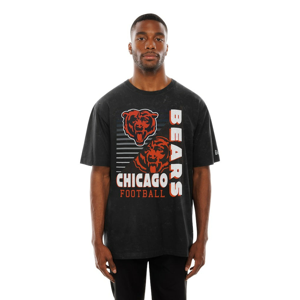 Enzyme Washed Oversized T-Shirt - Chicago Bears T-shirts