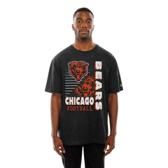 Enzyme Washed Oversized T-Shirt - Chicago Bears T-shirts