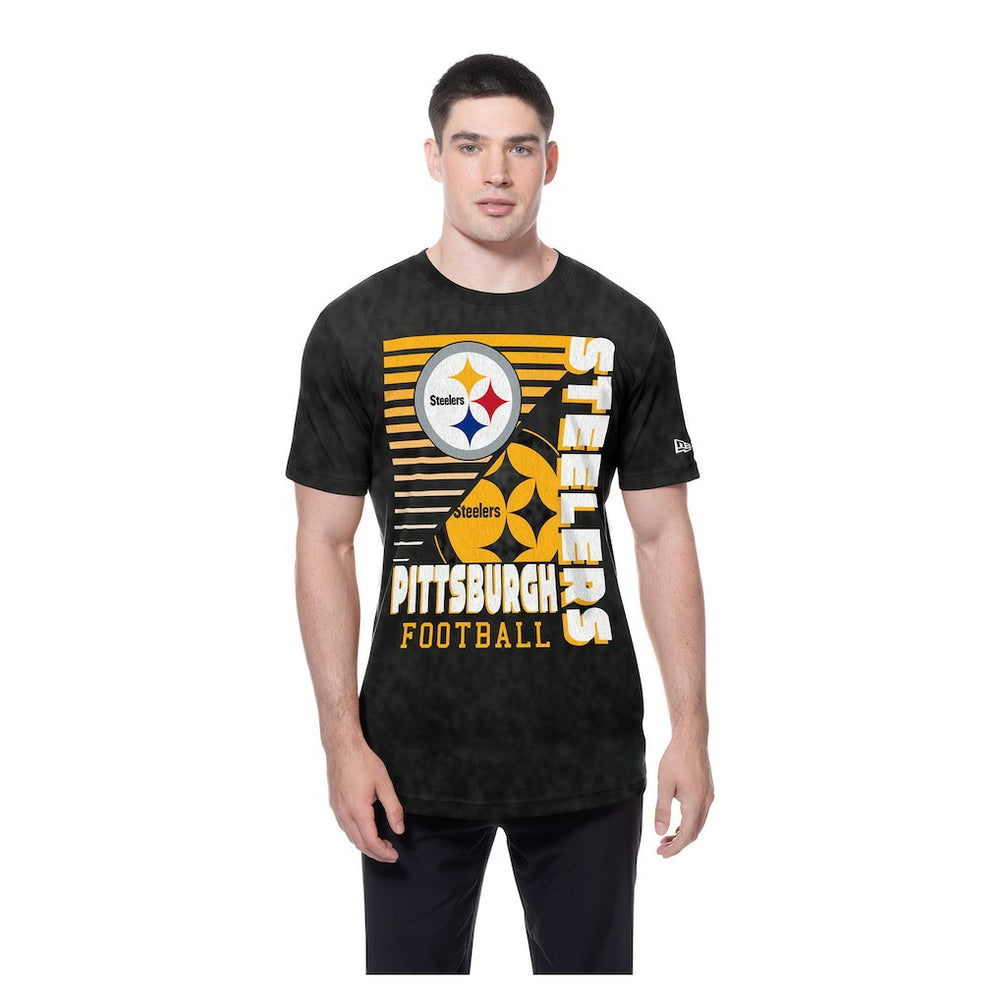 Enzyme Washed Oversized T-Shirt - Pittsburgh Steelers T-shirts