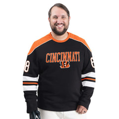 G-III Sports by Carl Banks Adaptive Lord Stanley Crewneck Sweatshirt - Cincinnati Bengals Sweatshirts