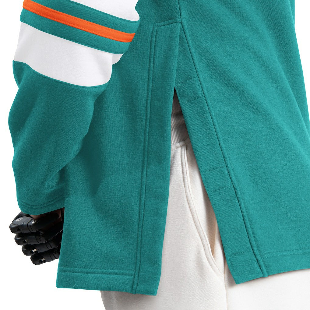 G-III Sports by Carl Banks Adaptive Lord Stanley Crewneck Sweatshirt - Miami Dolphins Sweatshirts