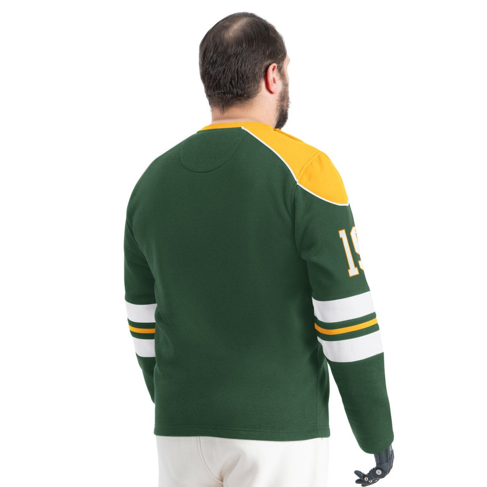 G-III Sports by Carl Banks Adaptive Lord Stanley Crewneck Sweatshirt - Green Bay Packers Sweatshirts