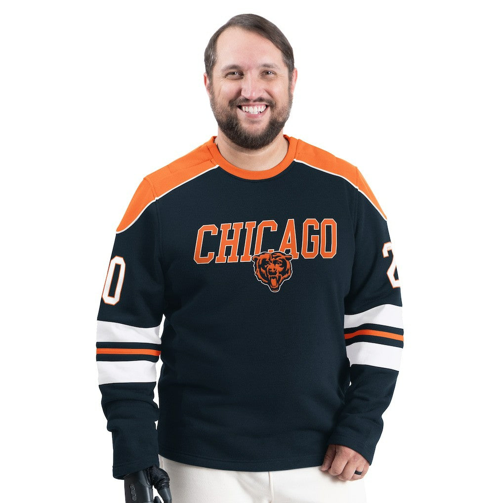 G-III Sports by Carl Banks Adaptive Lord Stanley Crewneck Sweatshirt - Chicago Bears Sweatshirts