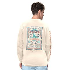 Margaritaville Five O'Clock Henley Long Sleeve T-Shirt - Philadelphia Eagles T-shirts