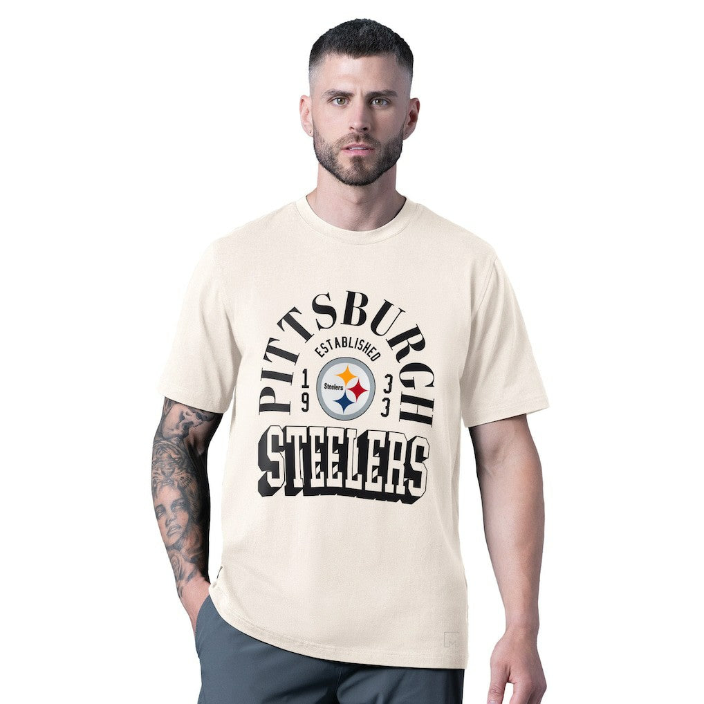 MSX by Michael Strahan Whiteout Vintage T-Shirt - Pittsburgh Steelers T-shirts