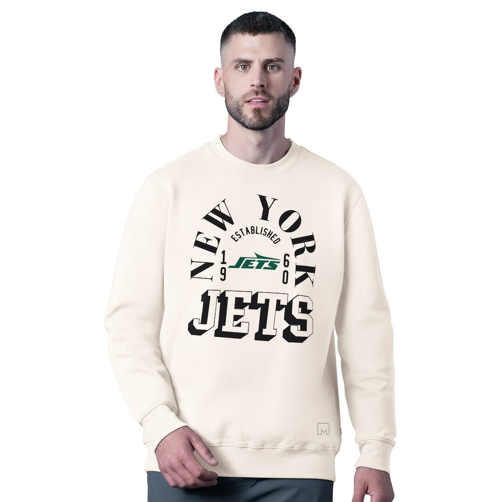 MSX by Michael Strahan Whiteout Tri-Blend Sweatshirt - New York Jets Sweatshirts